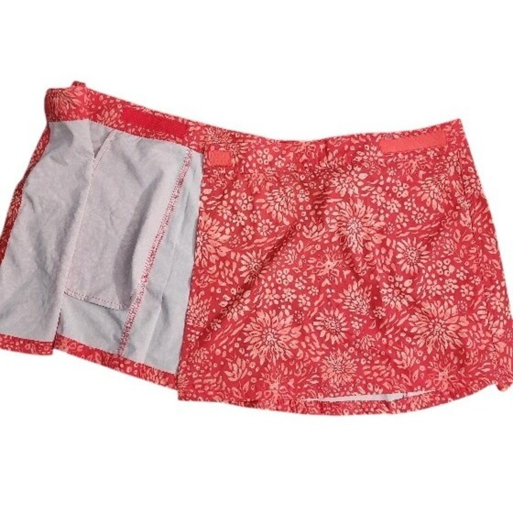RipSkirt Hawaii Wrap Skirt Women Medium Red Floral Quick Dry Stretch - Picture 5 of 9